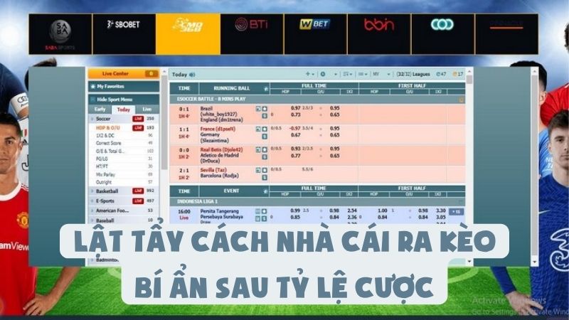 Lật Tẩy Cách Nhà Cái Ra Kèo | Bí Ẩn Sau Tỷ Lệ Cược
